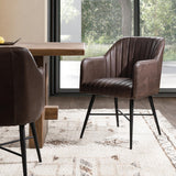 Leon Burnished Walnut Dining Chair by Classic Home at Eve Furniture
