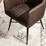 Leon Burnished Walnut Dining Chair by Classic Home at Eve Furniture