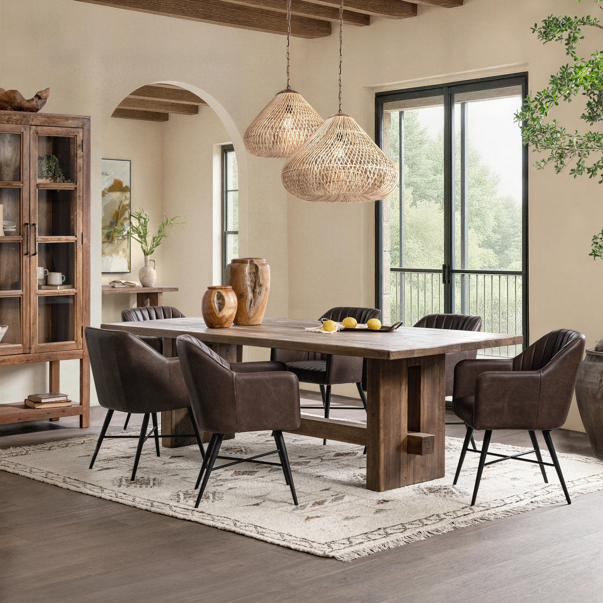 Leon Burnished Walnut Dining Chair by Classic Home at Eve Furniture