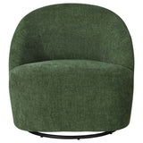Leon Green Chenille Upholstered Swivel Accent Chair by Coaster at Eve Furniture