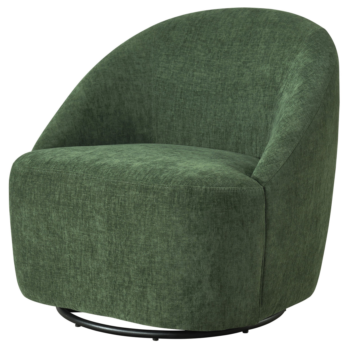 Leon Green Chenille Upholstered Swivel Accent Chair by Coaster at Eve Furniture