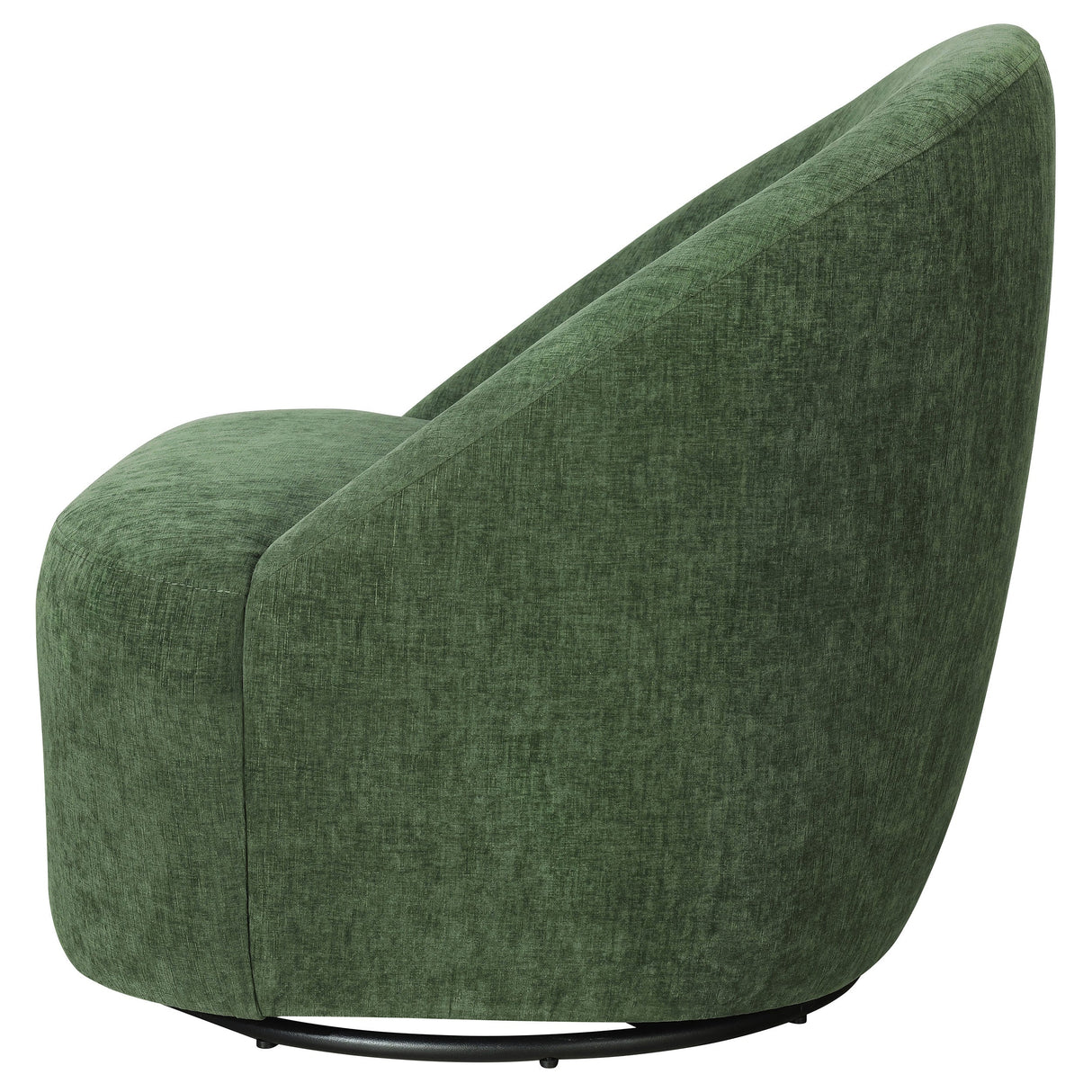 Leon Green Chenille Upholstered Swivel Accent Chair by Coaster at Eve Furniture