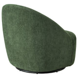 Leon Green Chenille Upholstered Swivel Accent Chair by Coaster at Eve Furniture