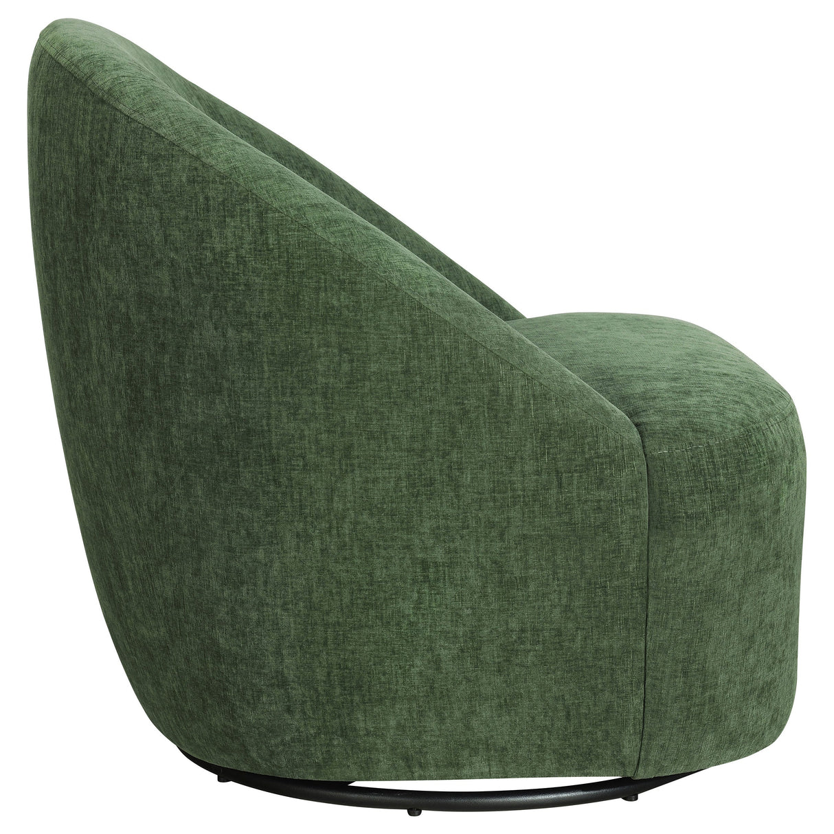 Leon Green Chenille Upholstered Swivel Accent Chair by Coaster at Eve Furniture