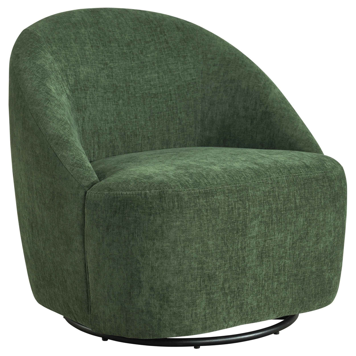 Leon Green Chenille Upholstered Swivel Accent Chair by Coaster at Eve Furniture
