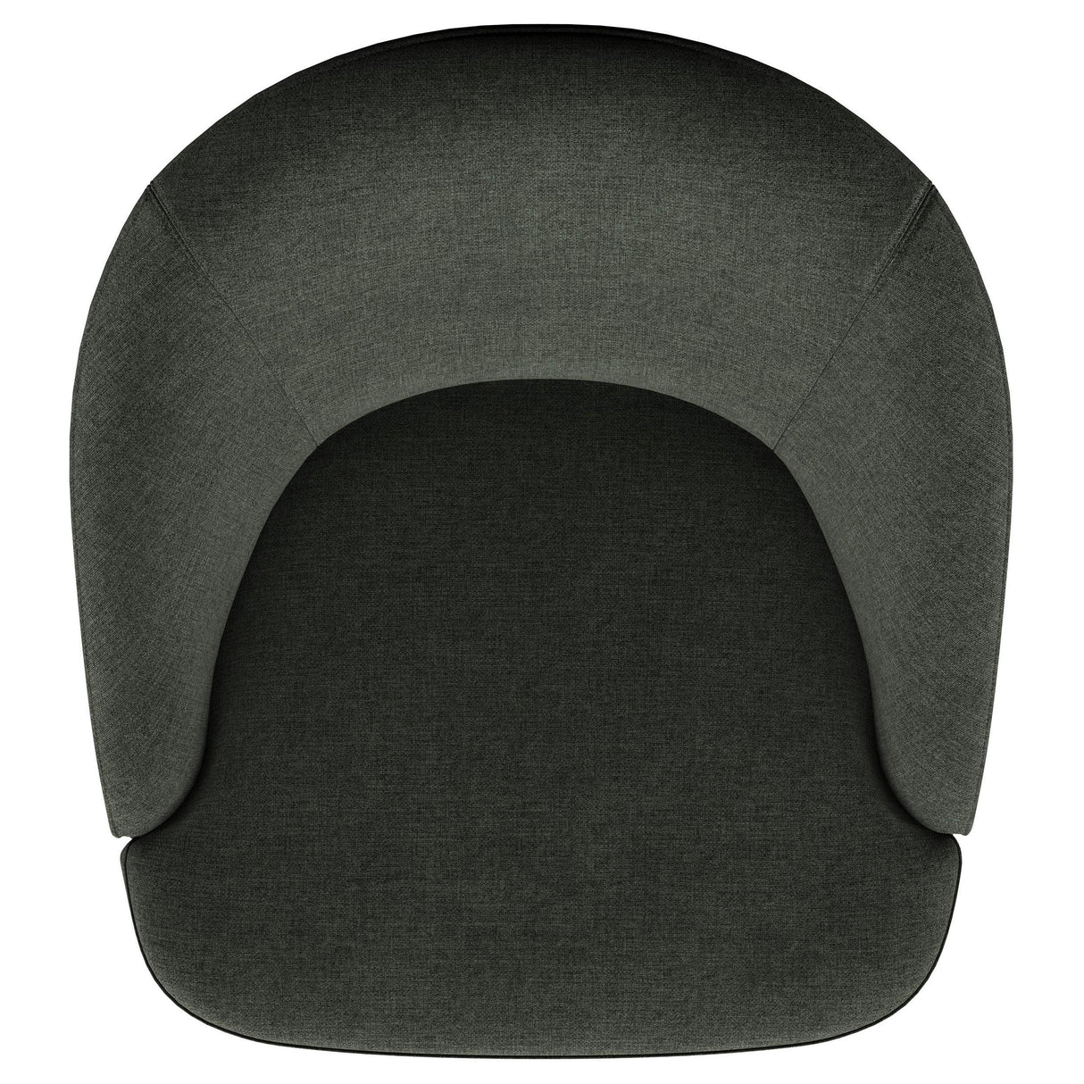 Leon Hunter Green Upholstered Accent Swivel Barrel Chair by Coaster at Eve Furniture