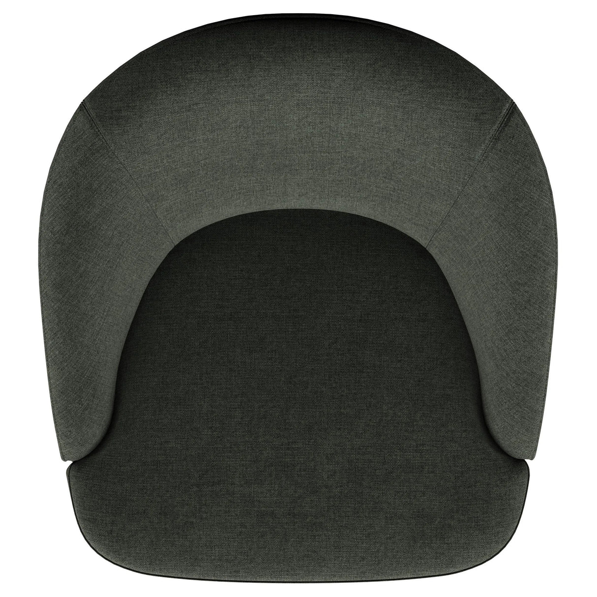 Leon Hunter Green Upholstered Accent Swivel Barrel Chair by Coaster at Eve Furniture