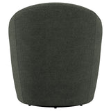 Leon Hunter Green Upholstered Accent Swivel Barrel Chair by Coaster at Eve Furniture