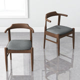 Leon Mid-Century Modern Grey Fabric Dining Chair (Set of 2) by Ashcroft Furniture at Eve Furniture
