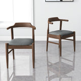 Leon Mid-Century Modern Grey Fabric Dining Chair (Set of 2) by Ashcroft Furniture at Eve Furniture