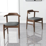 Leon Mid-Century Modern Grey Fabric Dining Chair (Set of 2) by Ashcroft Imports at Eve Furniture