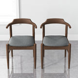 Leon Mid-Century Modern Grey Fabric Dining Chair (Set of 2) by Ashcroft Imports at Eve Furniture