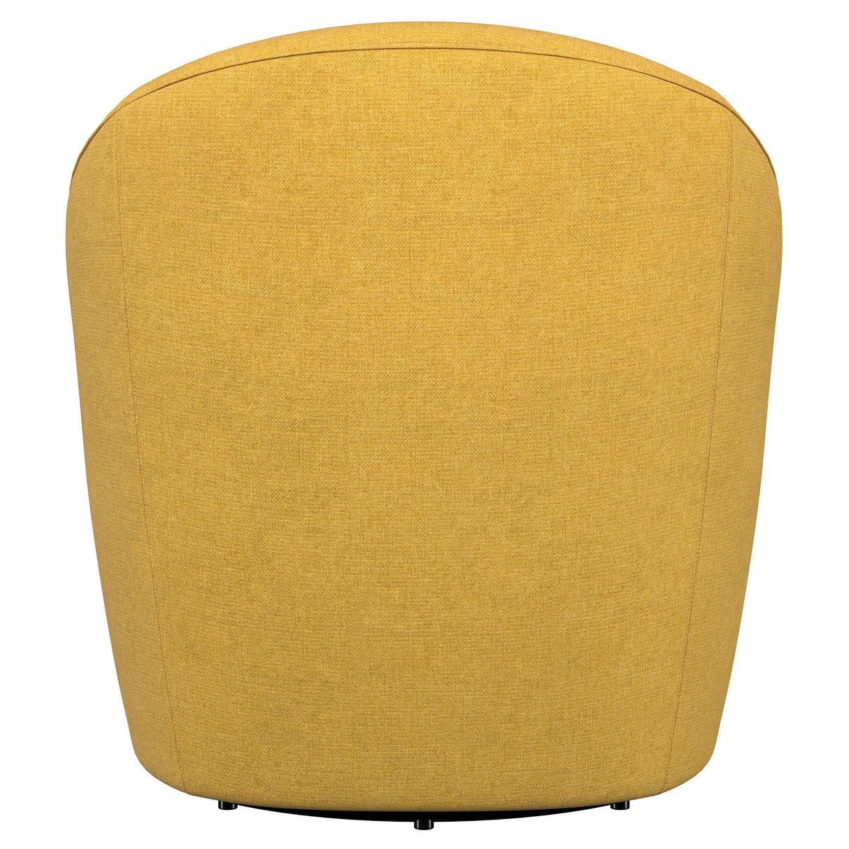 Leon Mustard Yellow Upholstered Accent Swivel Barrel Chair