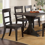 Leonidas Antique Black Dining Table by Furniture of America at Eve Furniture