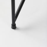Leonidas Black Faux Leather Seat W/ Black Metal Frame Accent Chair by Mercana at Eve Furniture