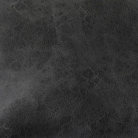 Leonidas Black Faux Leather Seat W/ Black Metal Frame Accent Chair by Mercana at Eve Furniture