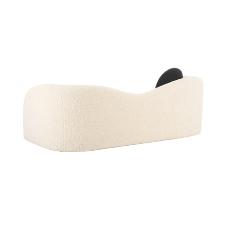 Leonie Beige Faux Shearling 84" Sofa by TOV Furniture at Eve Furniture