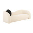 Leonie Beige Faux Shearling 84" Sofa by TOV Furniture at Eve Furniture