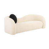 Leonie Beige Faux Shearling 84" Sofa by TOV Furniture at Eve Furniture