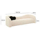 Leonie Faux Shearling Sofa by TOV Furniture at Eve Furniture