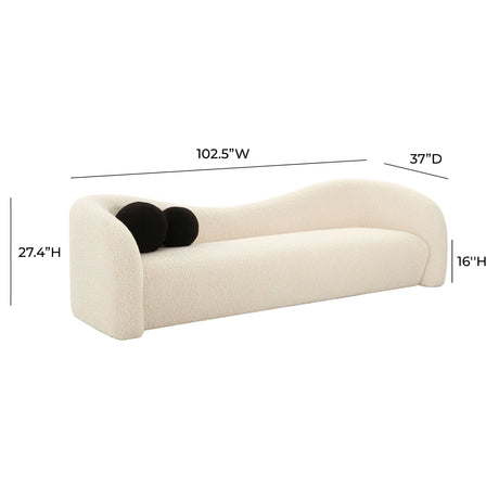 Leonie Faux Shearling Sofa by TOV Furniture at Eve Furniture