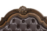 Leovanni Dark Brown 5-Piece Queen Bedroom Set by Furniture of America at Eve Furniture