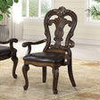 Leovanni Dark Brown Arm Chair Set of 2 by Furniture of America at Eve Furniture