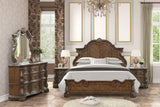 Leovanni Dark Brown Bombay King Bed by Furniture of America at Eve Furniture