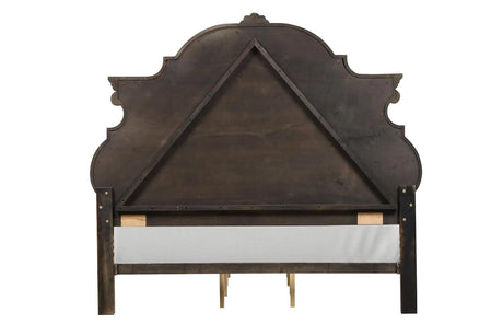 Leovanni Dark Brown Bombay Queen Bed by Furniture of America at Eve Furniture