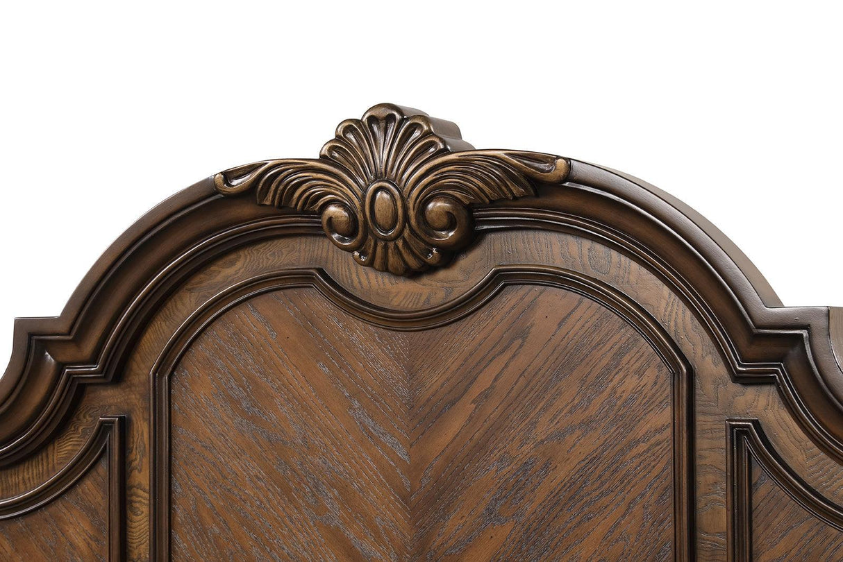 Leovanni Dark Brown Bombay Queen Bed by Furniture of America at Eve Furniture