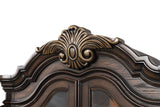 Leovanni Dark Brown Curio Cabinet by Furniture of America at Eve Furniture