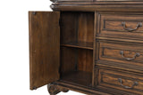 Leovanni Dark Brown Hutch and Buffet by Furniture of America at Eve Furniture