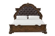 Leovanni Dark Brown Bombay Tufted Queen Bed by Furniture of America at Eve Furniture