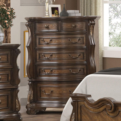 Leovanni Dark Brown Chest by Furniture of America at Eve Furniture