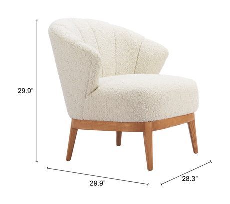 Leque Tawny Beige Accent Chair by Zuomod at Eve Furniture