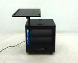 Lerma Black Ash 1-drawer Adjustable Tray Top Nightstand With Speaker by Coaster at Eve Furniture