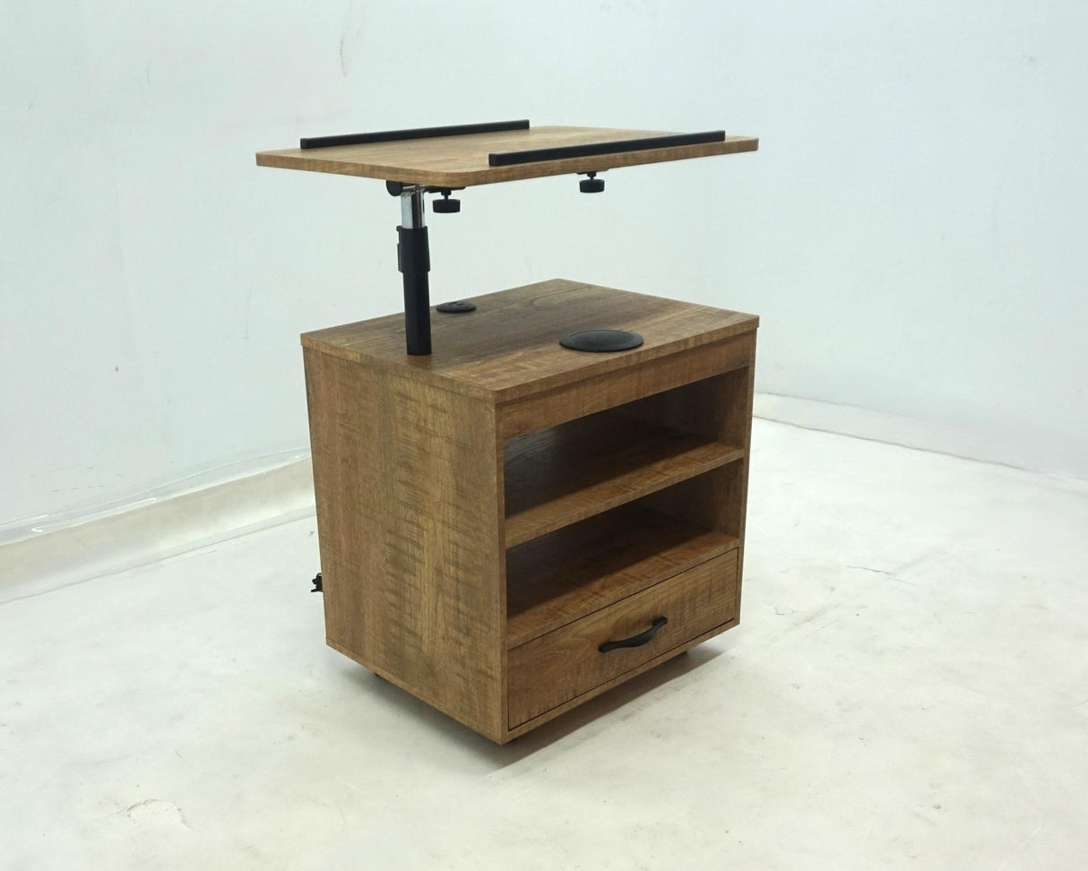 Lerma Mango 1-drawer Adjustable Tray Top Nightstand With Speaker by Coaster at Eve Furniture