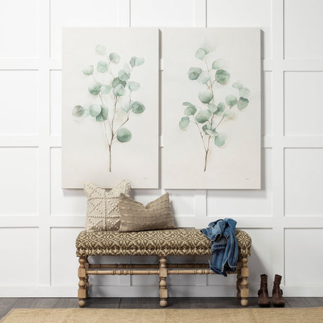 Leroy Cream Raised Pattern Detail Decorative Pillow Cover by Mercana at Eve Furniture