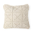Leroy Cream Raised Pattern Detail Decorative Pillow Cover by Mercana at Eve Furniture