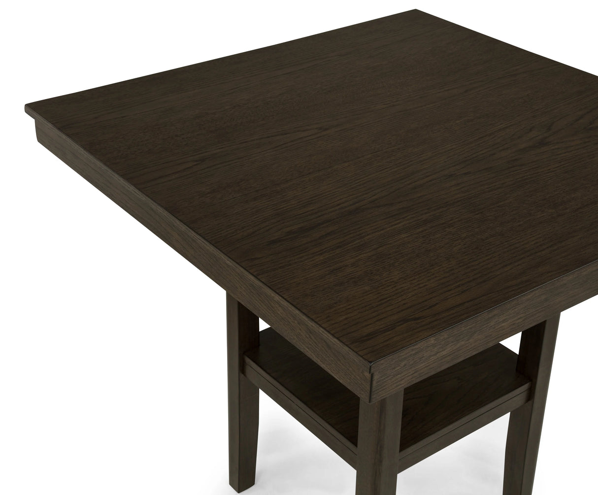Lester Brown 5-Piece Counter Height Dining Set by Crown Mark at Eve Furniture