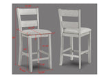 Lester Driftwood 5-Piece Counter Height Set by Crown Mark at Eve Furniture