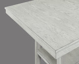 Lester Driftwood 5-Piece Counter Height Set by Crown Mark at Eve Furniture
