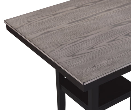 Lester Light Gray 5-Piece Counter Height Set by Crown Mark at Eve Furniture
