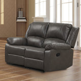 Letha Gray PU Leather Sofa & Loveseat by Furniture of America at Eve Furniture