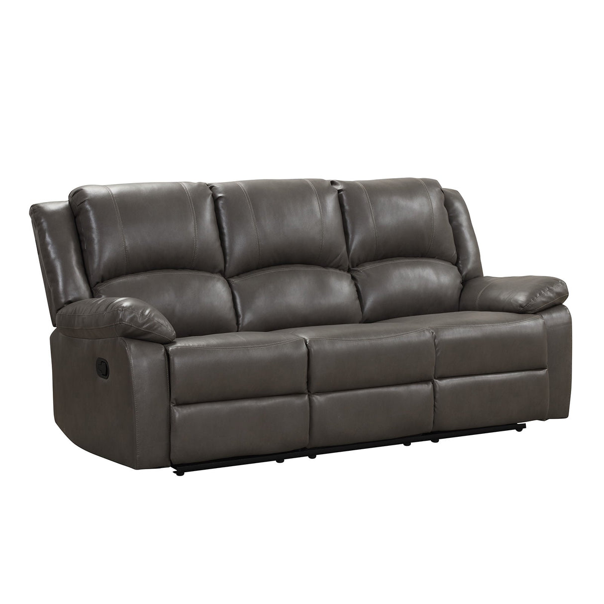 Letha Gray PU Leather Sofa & Loveseat by Furniture of America at Eve Furniture