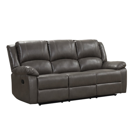 Letha Gray PU Leather Sofa & Loveseat by Furniture of America at Eve Furniture