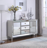 Leticia Silver 3-Drawer Accent Cabinet