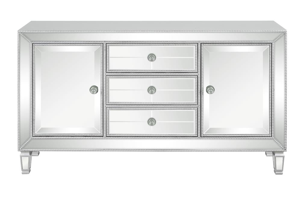 Leticia Silver 3-Drawer Accent Cabinet