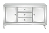 Leticia Silver 3-Drawer Accent Cabinet