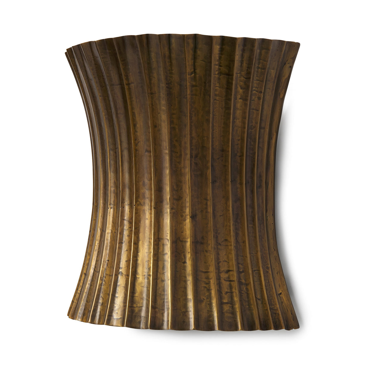 Letitia Gold Hammered Metal Fan Wall Sconce by Mercana at Eve Furniture